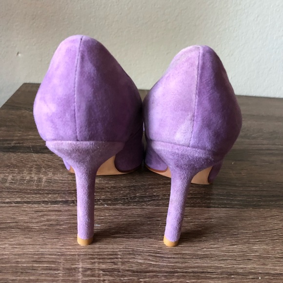 MARCELLO TOSHI WOMEN’S PURPLE SUEDE HEELS SIZE 8 - Picture 3 of 4